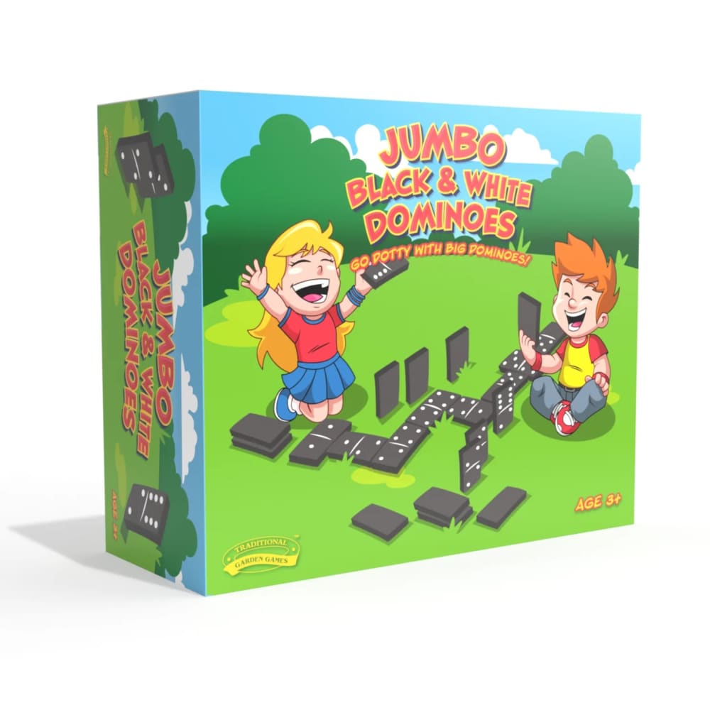 Jumbo Black and White Garden Dominoes